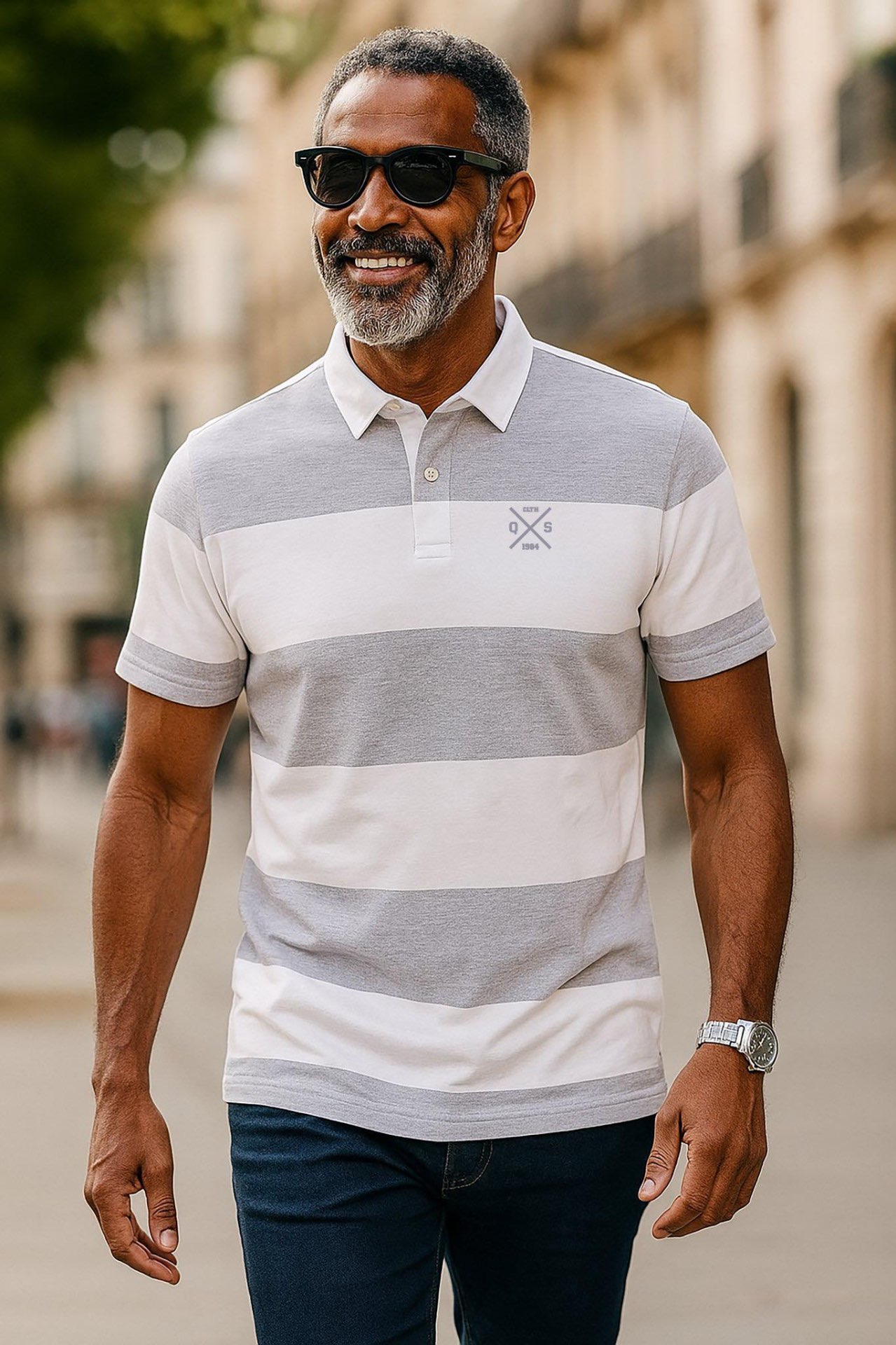 Polo QS Rugby Grey